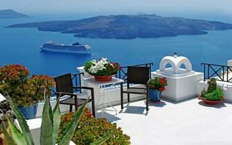 Santorini Scenery 4k HD Desktop Wallpaper For Ultra Tv