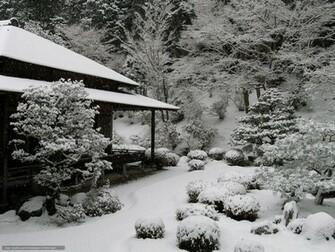 Wallpaper Japan Home Garden Winter Desktop