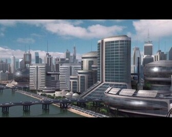 Futuristic Cityscape HD Wallpaper
