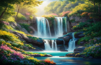 Waterfall Wallpaper With Sound