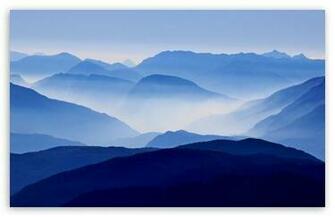 Blue Mountains Mist HD Wallpaper For Standard Fullscreen Uxga