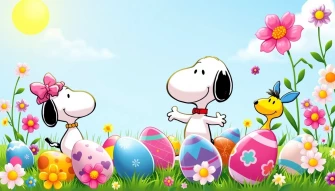 Snoopy Easter Wallpaper