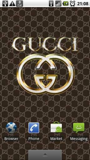 Bigger Gucci Gold Wallpaper Clock For Android Screenshot