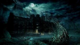 Spooky Halloween House Wallpaper X HD