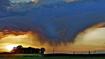 Sky Trees Sunrise Rustic Farm Clouds Sunset Storm Landscapes Rain