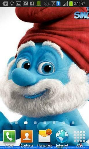 Bigger Wallpaper Papa Smurf Family For Android Screenshot