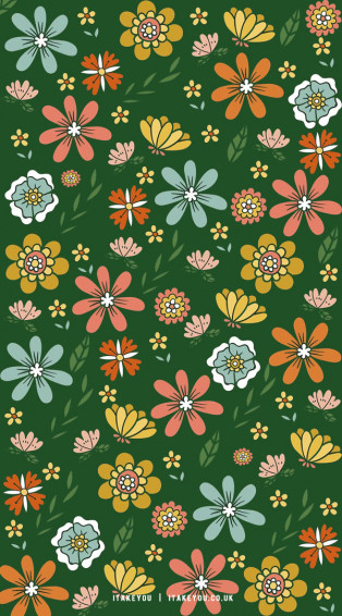 Cute Spring Wallpaper Ideas Floral Retro I Take You