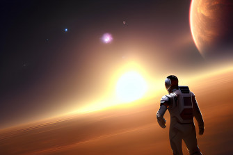 Lots Of Space Image In A Sequence Creating Elon Musk And