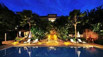 Pool At Night Wallpaper