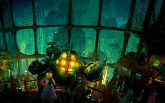 Big Daddy And Little Sister Bioshock Wallpaper