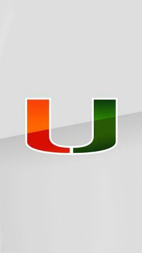 Miami Hurricanes Logo iPhone Wallpaper