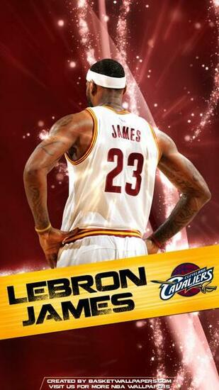 Lebron James Cleveland Cavaliers Mobile Wallpaper