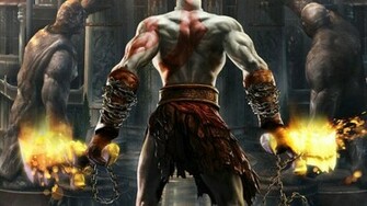 Games God Of War Flames Widescreen HD Wallpaper