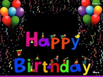Happy BirtHDay Colourful Greetings HD Wallpaper