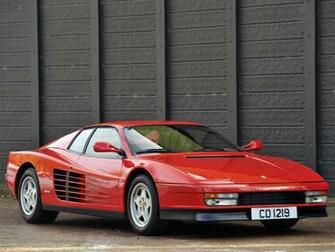 Ferrari Testarossa iPhone Wallpaper Image