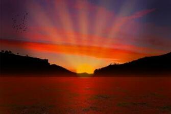 Summer Sunset Premade Background By Austriaangloalliance