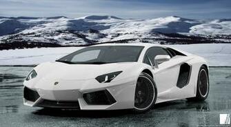 White Lamborghini Murcielago Wallpaper Image