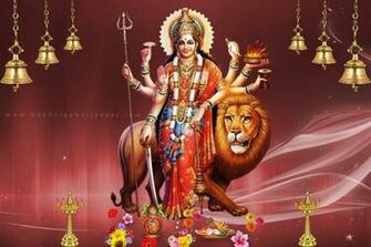 Maa Durga Ultra HD Wallpaper Happy Navaratri 4k