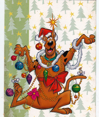 Wrangleboro On X Vintage Scooby Doo Christmas Card Ephemera