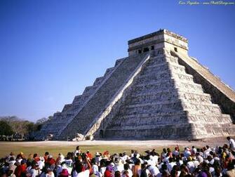 Na Mexico Cancun Yucatan Arch Chitzen Itza Eqinox Wallpaper