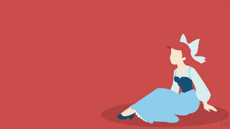 Minimalist Wallpaper Ariel Disney By Blugo34