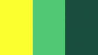 Electric Yellow Emerald And English Green Three Color