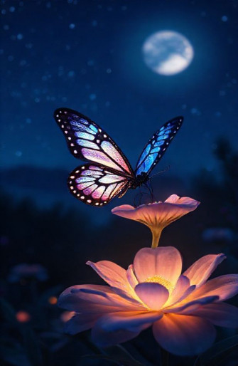 Night Butterfly Wallpaper