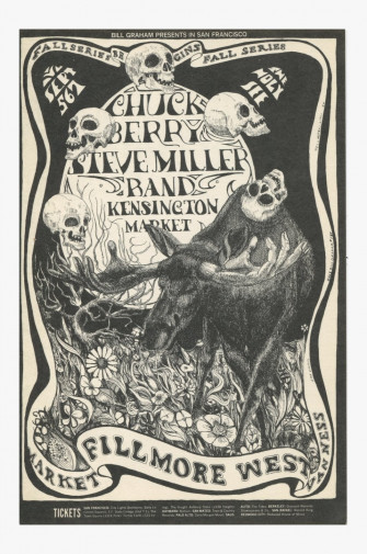 Vintage Poster Chuck Berry Kensington Market Steve Miller Band