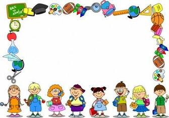 School Background Set Vector Background