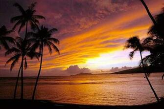 Hawaii Beach Sunset Wallpaper Hawaiian Sunsett