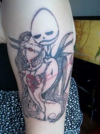 Jack And Sally Skellington Tattoo Jpeg
