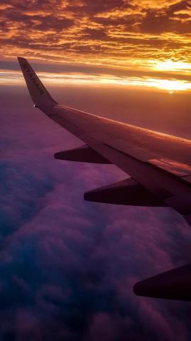 A Beautiful Sunrise Over The Clouds Lisbon Pt S