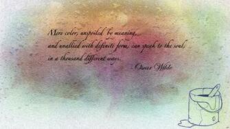 Oscar Wilde Color Wallpaper