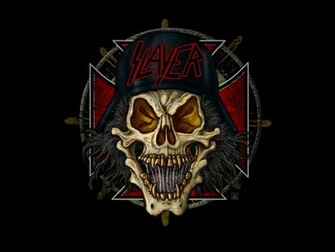 Slayer Band Heavy Logo Metal Music Skull Thrash Wallpaper