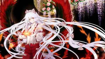 Red Long Hair Anime Girl HD Wallpaper 4k Ultra