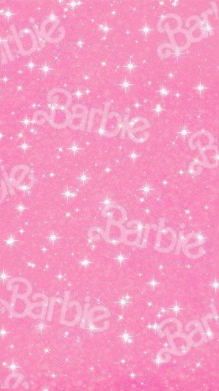Glitter Barbie In Phone Wallpaper Pink