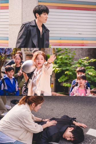 Park Ju Hyun Hilariously Knocks Choi Jin Hyuk Down In Upcoming
