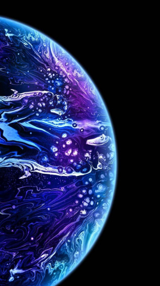 Amoled Wallpaper Space Planet iPhone Cool