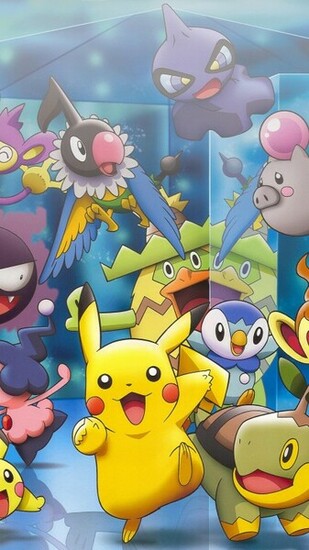 Colorful Funny Pokemon Characters Android Wallpaper