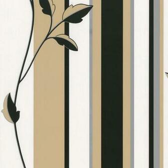Cream Black Secondary Colour Gold Design Style Striped