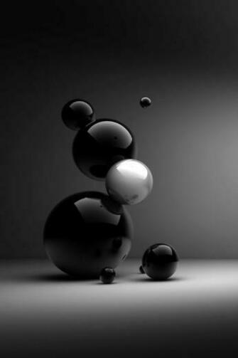 3d Glass Balls Simply Beautiful iPhone Wallpaper