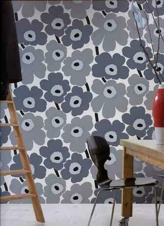 Marimekko Wallpaper Unikko By Galerie