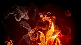 Flowers Fire Flower Wallpaper