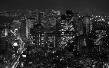 Tokyo Black And White Wallpaper On