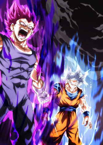 Vegeta Ultra Ego And Goku Instinct Dbredraw By