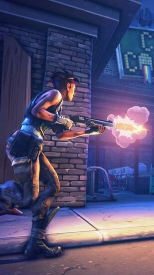 Wallpaper Fortnite Game Shooter Zombie Gun Night