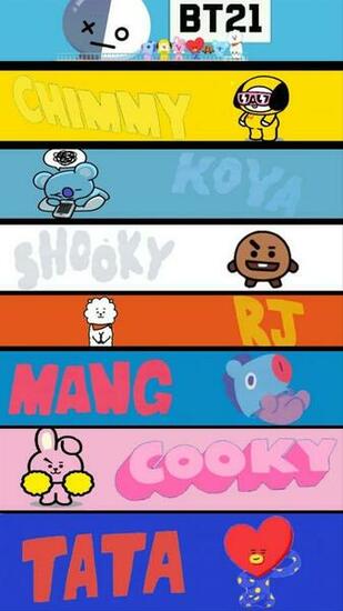 Toedit Wallpaper Bt21 Van Chimmy Koya Shooky Rj Man