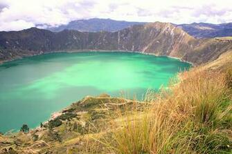 Quilotoa Lake 1080p 2k 4k 5k HD Wallpaper