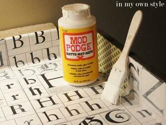 Mod Podge Decorating Ideas