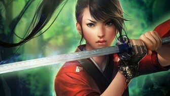Wallpaper Samurai Girl HD Desktop